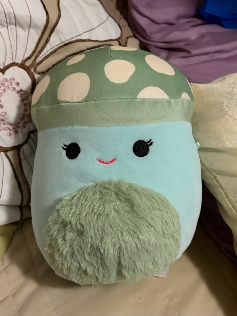 8 inch squishmallow teal mushroom plush